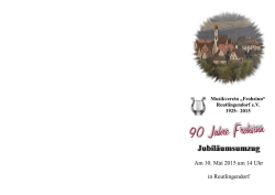 Jubil&auml;umsumzug