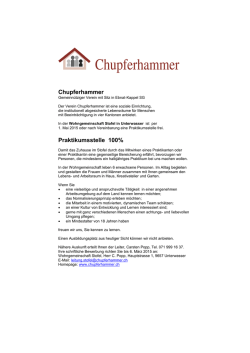 Chupferhammer Praktikumsstelle 100%