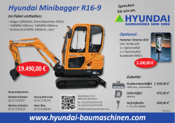 Hyundai Minibagger R16-9