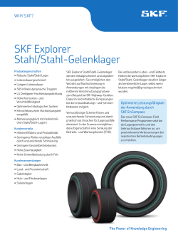 SKF Explorer Stahl/Stahl-Gelenklager