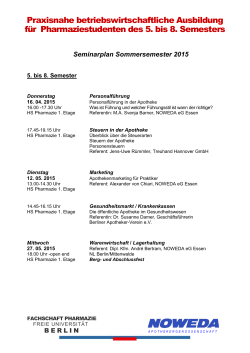Seminarplan Sommersemester 2001 - Userpage