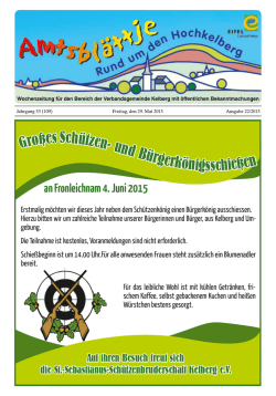 Gro&szlig;esSch&uuml;tzen- und B&uuml;rgerk&ouml;nigsschie&szlig;en