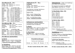 Dreit&auml;gige Grundkurse (Fr. - So.)