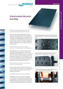 Schwimmbad-Absorber Sun Plate