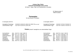 Ferienplan Konstanz 2015-16 und 2016-17