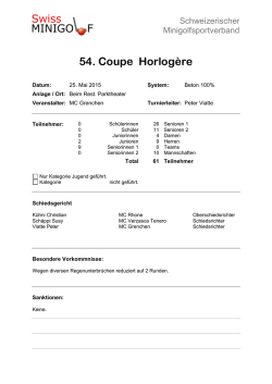Coupe Horlogère, Grenchen