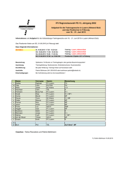 IFV Regionalauswahl FE