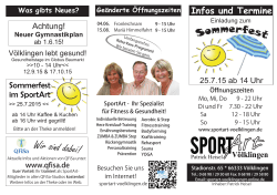 Infoheft - SportArt