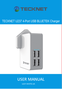 TECKNET U237 4-Port USB BLUETEK Charger