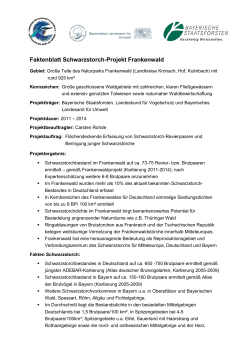 Faktenblatt Schwarzstorch-Projekt Frankenwald