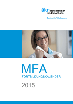 MFA-Fortbildungskalender 2015
