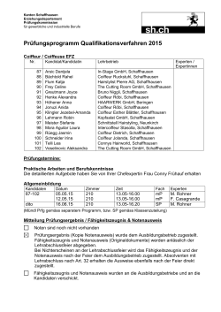 Coiffeur EFZ - Berufsbildung Schaffhausen