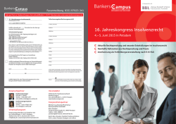 16. Jahreskongress Insolvenzrecht
