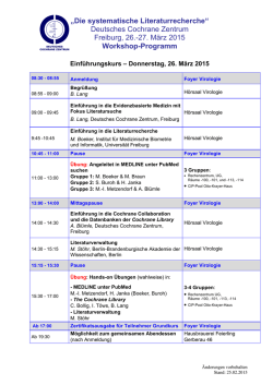 Die systematische Literaturrecherche