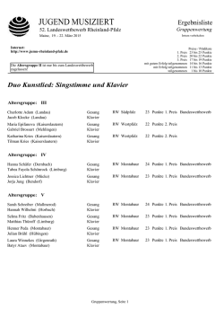 JUGEND MUSIZIERT