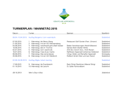 Jahresprogramm 2015