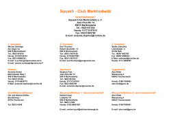 Squash - Club Marktredwitz - scm