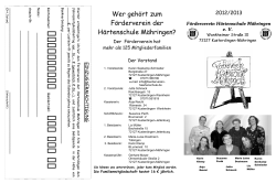 Wer gehört zum Förderverein der Härtenschule Mähringen?