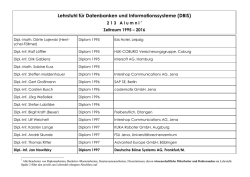 Alumni - Fakultät für Mathematik und Informatik
