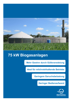 75kW Biogasanlagen