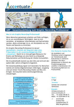 GRP – Gesamtausbildung zum Graphic Recording