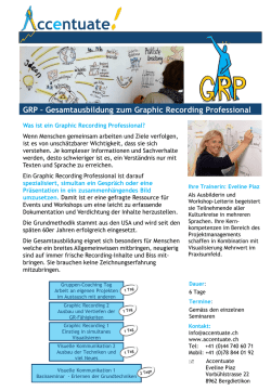 GRP &ndash; Gesamtausbildung zum Graphic Recording