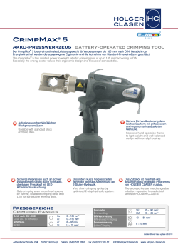 CrimpMax® 5 - HOLGER CLASEN