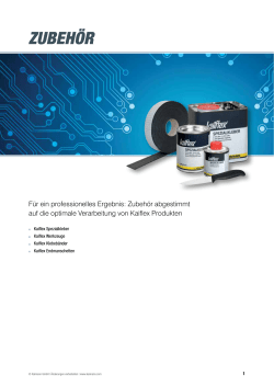 Produktinformation: Kaiflex Zubehör