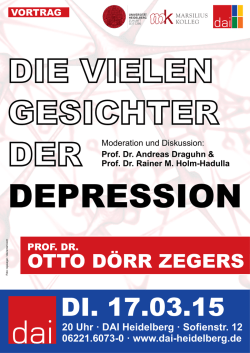 Die vielen Gesichter der Depression - Marsilius