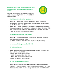 Wegweiser ÖPNV - Landkreis Zwickau
