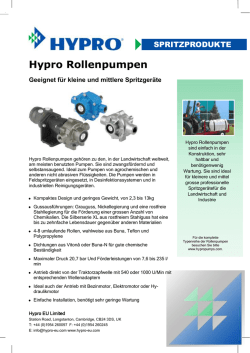 Hypro Rollenpumpen - hypro