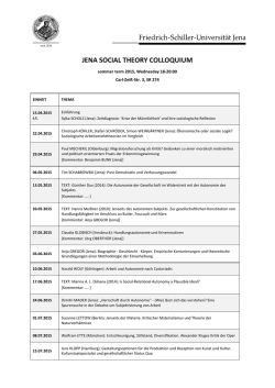 jena social theory colloquium