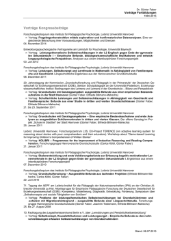 Fortbildungen Vorträge - Institut für Pädagogische Psychologie
