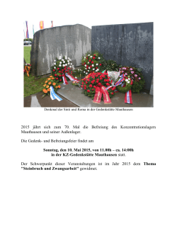 Befreiungsfeier Mauthausen 10. Mai 2015