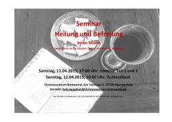 Heilung-Befreiung- April 2015