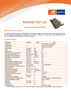 Produktdatenblatt Rewasi Top 150 - bwk