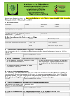 Anmeldung Bläserklasse GS Eschenau Format: PDF, Größe