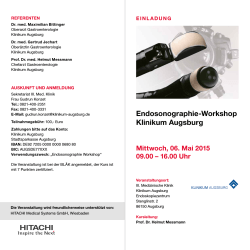Endosonographie-Workshop Klinikum Augsburg