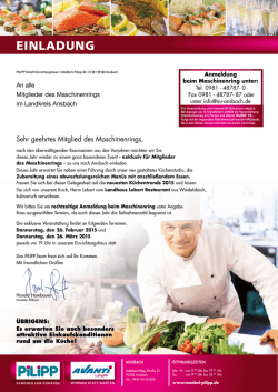 einladung - MaschinenRing Landkreis Ansbach GmbH