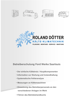 Betreiberschulung Ford Werke Saarlouis