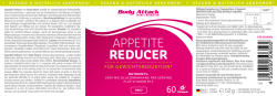 Appetite Reducer - 60 Caps