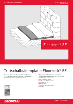 Trittschalldämmplatte Floorrock® SE Floorrock® SE