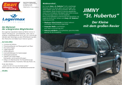 JIMNY &ldquo;St. Hubertus&rdquo; - Smart Choice Trading GmbH