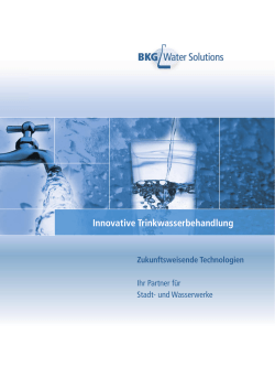 Prospekt Trinkwasser - Beus Wasseraufbereitung