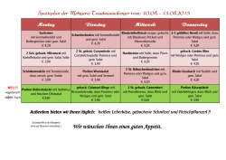 Speiseplan der Metzgerei Trautmannsberger vom: 15.06.