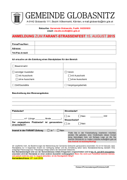 anmeldung zum farant-strassenfest 15. august 2015