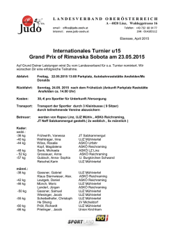 Grand Prix of Rimavska Sobota - JUDO