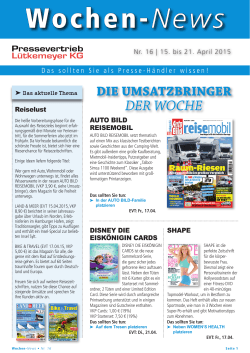 EH-Info 16/2015 - Pressevertrieb L&uuml;tkemeyer KG