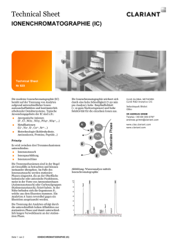 Ionenchromatographie (IC)