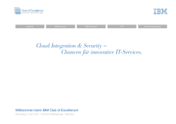 Cloud Integration & Security – Chancen für innovative IT